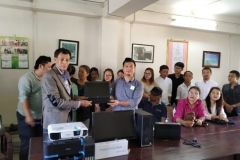 Mr.Kitoho-Swu-Subject-Matter-Specialist-Department-of-Agriculture-Government-of-Nagaland-Member-Governing-Body-YMC-donating-the-computer-set-Laptop-2
